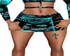 Teal Heart Skirt