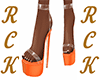 RCK§Orange High Heels
