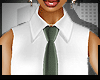 White Shirt & Olive Tie