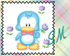 Blue Penguin Stamp