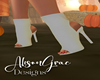 Simone White Booties