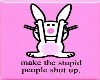happy bunny sticker