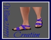 Purple Greek God Sandals
