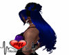 Blue/Black Bun Long