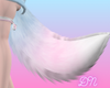pink blue fox tail