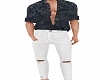 Boho Shirt & White Jean