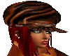 [ANG]leather puff hat