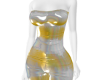 Bodycon shine yellow