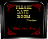 (AL)Rate The Room Sign
