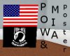 USA&POW&MIA flag poster