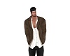 brown open jacket /shirt