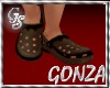 "GS" BROWN CROCS SHOES