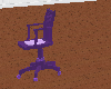(e) purple antique chair