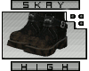 |S|Black dirty shoes