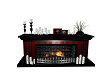 Red&Blk Cozy Fire Place