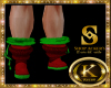 christmas fur boots