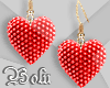 Red Heart Earrings