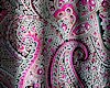 Pink and Black Paisley H