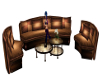 Elegant Brown Couch Set