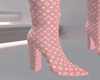 LV CREME PINK BOOTS