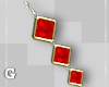 Cherry Red Earrings