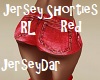 Jersey Shorties Red