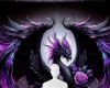 Purple black dragon bg