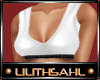 LS~LEATHER TOP WHT