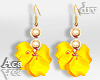 Gold Flowers Earrings