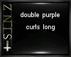 double purple curls long