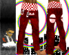 *HS*:BE:RED JUSKNO PANTS
