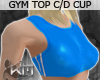 +KM+ Gym Top Blue C-cup