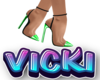 v sub lime heels
