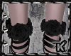 |K| Black Roses Anklets