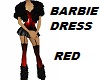 barbie dress red