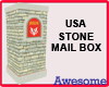 USA Stone Mail Box