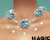 Aqua & Diamond Necklace