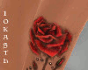 IO-Rose-Leg Side Tattoo