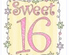Sweet Sixteen Sticker