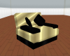 Gold N Black Chair