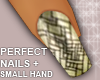 Small Hand Gold Nails