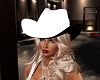 black &white cowboy hat