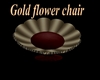 #Gold flower chair