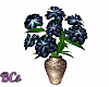 Carnations in Vase Blue
