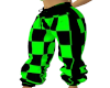green n black baggy pant