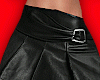 Buckle Leather Skirt