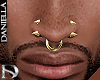 D| Nose Piercings Gold