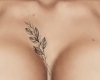 chest tattoo leaves
