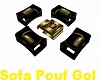 Sofa Pouf GOLD Club