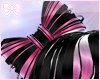H| Hair Bow Black Pink